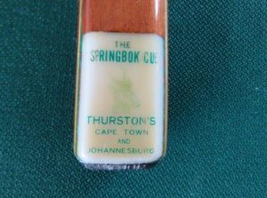 THE SPRINGBOK CUE – Thurstons