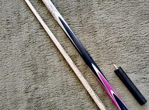 2pc Dominator Exotic Orchid Cue with mini-butte extension